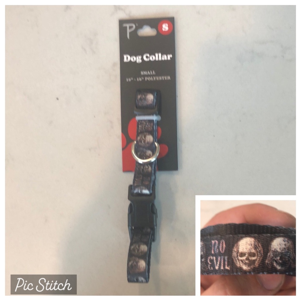 🫢🫣😱No Evil  Dog Collar